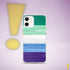 Gay Male Pride Flag Brush Strokes Clear Case for iPhone®